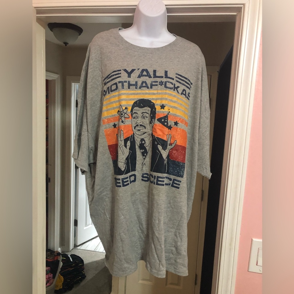 Neil Degrasse Tyson “Y’all mothaf*ckas Need Science” Gildan T-shirt.
